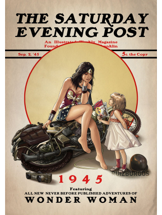 Illustration for article titled Superheroes Go Norman Rockwell In Adorable Saturday Evening Post Covers